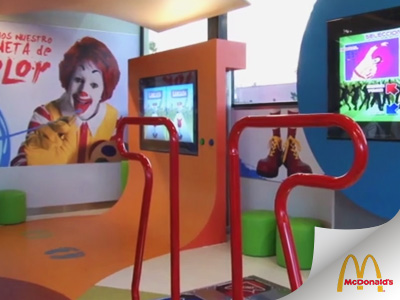 Espacio interactivo infantil en McDonals.